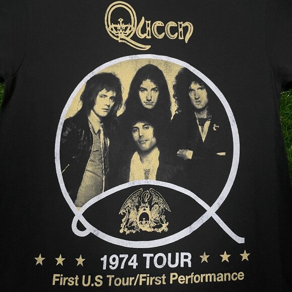 Queen 1974 First US Tour Rock Band T-shirt size Small - Picture 2 of 4